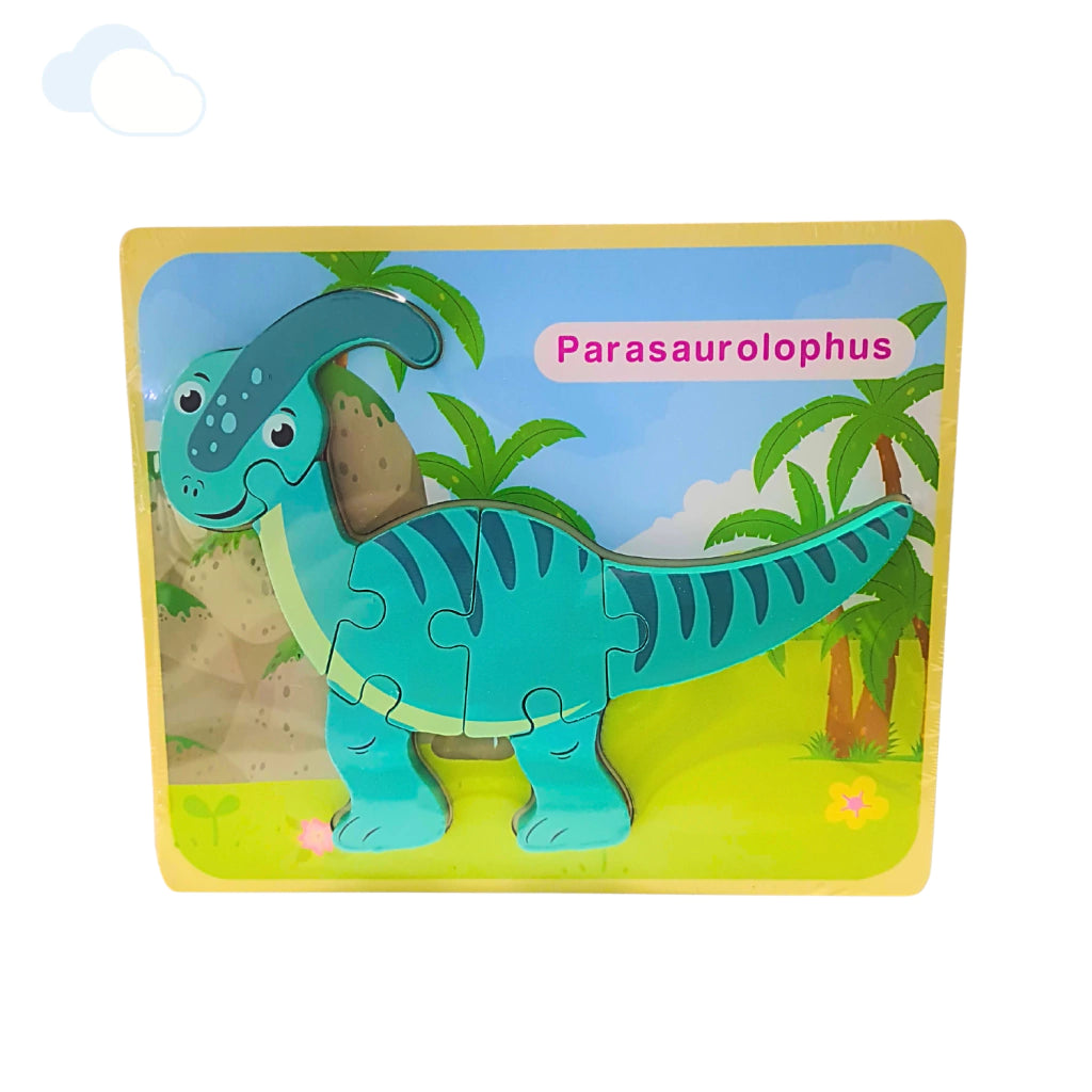 Drvena slagalica umetaljka – Parasaurolofus – slika 1