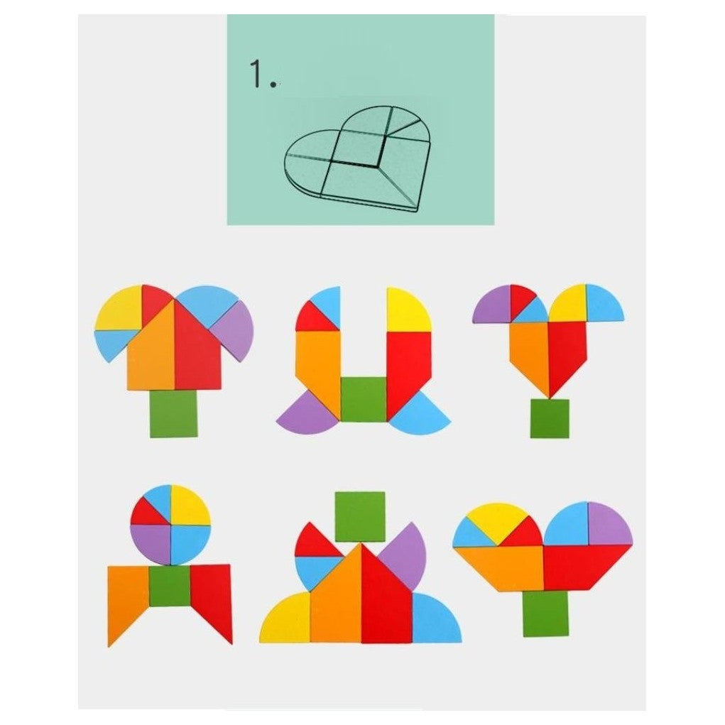 Figure od tangram srca